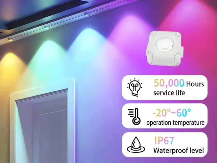 Minireflectores LED RGB — Ilumina tu fachada, controla desde tu celular