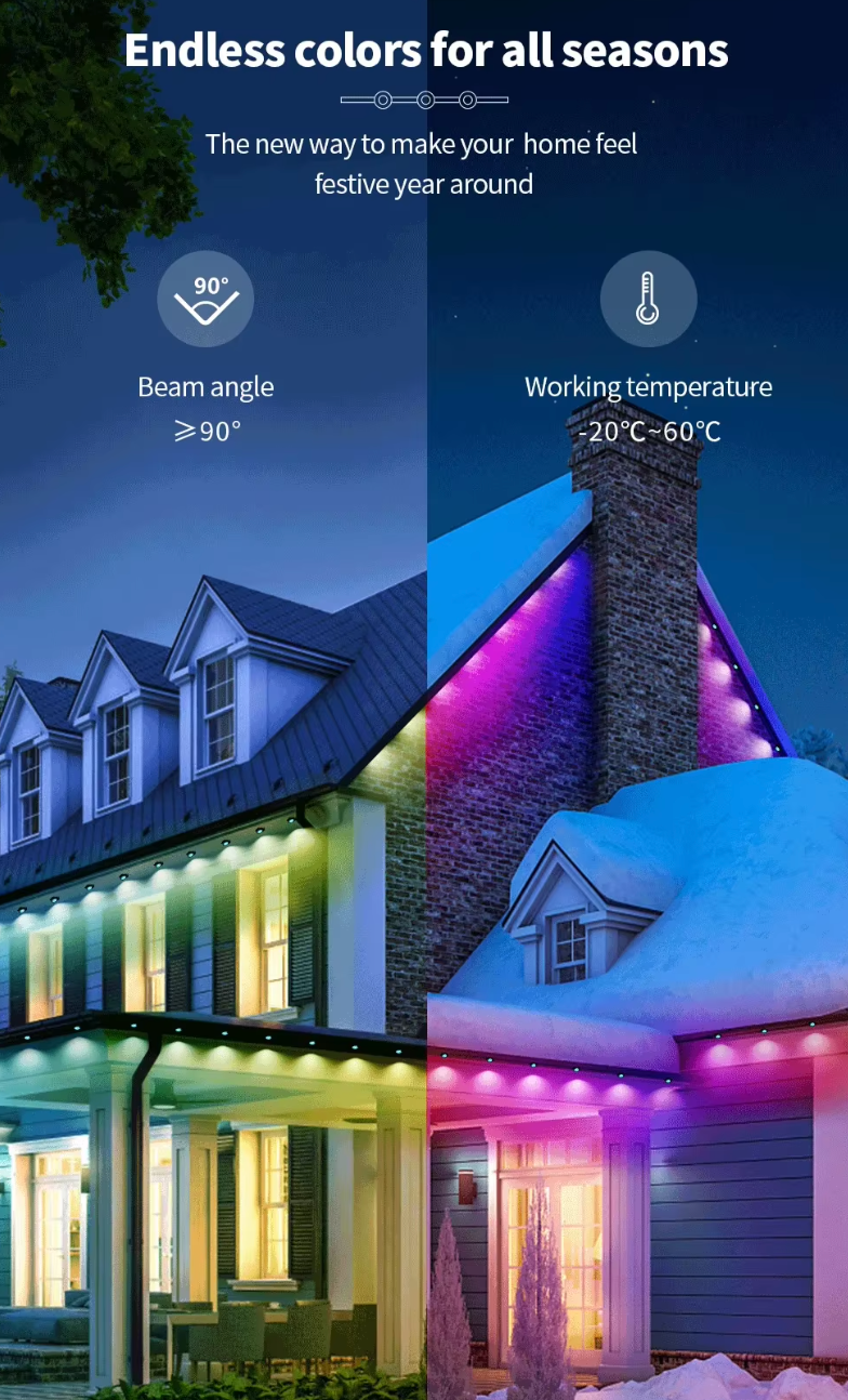 Minireflectores LED RGB — Ilumina tu fachada, controla desde tu celular