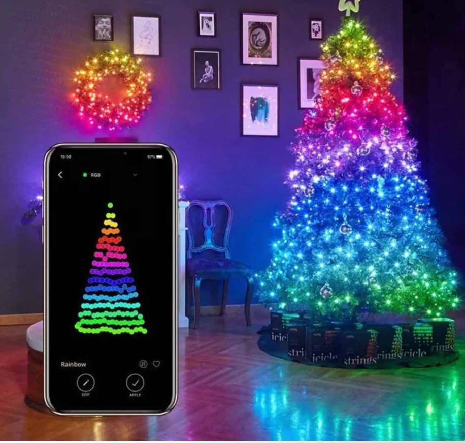Guirnalda LED RGB 10 metros - Controla cada luz desde tu celular
