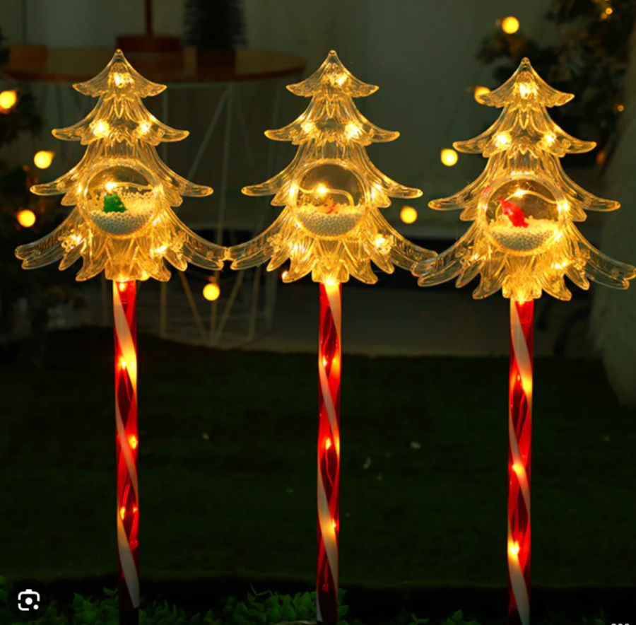 Kit x 3 bastones solares para jardín