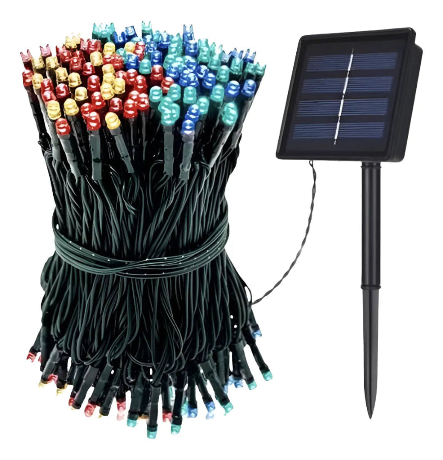 Luces Lineales Decorativas con Panel Solar, de 100 a 1000 Bombillos