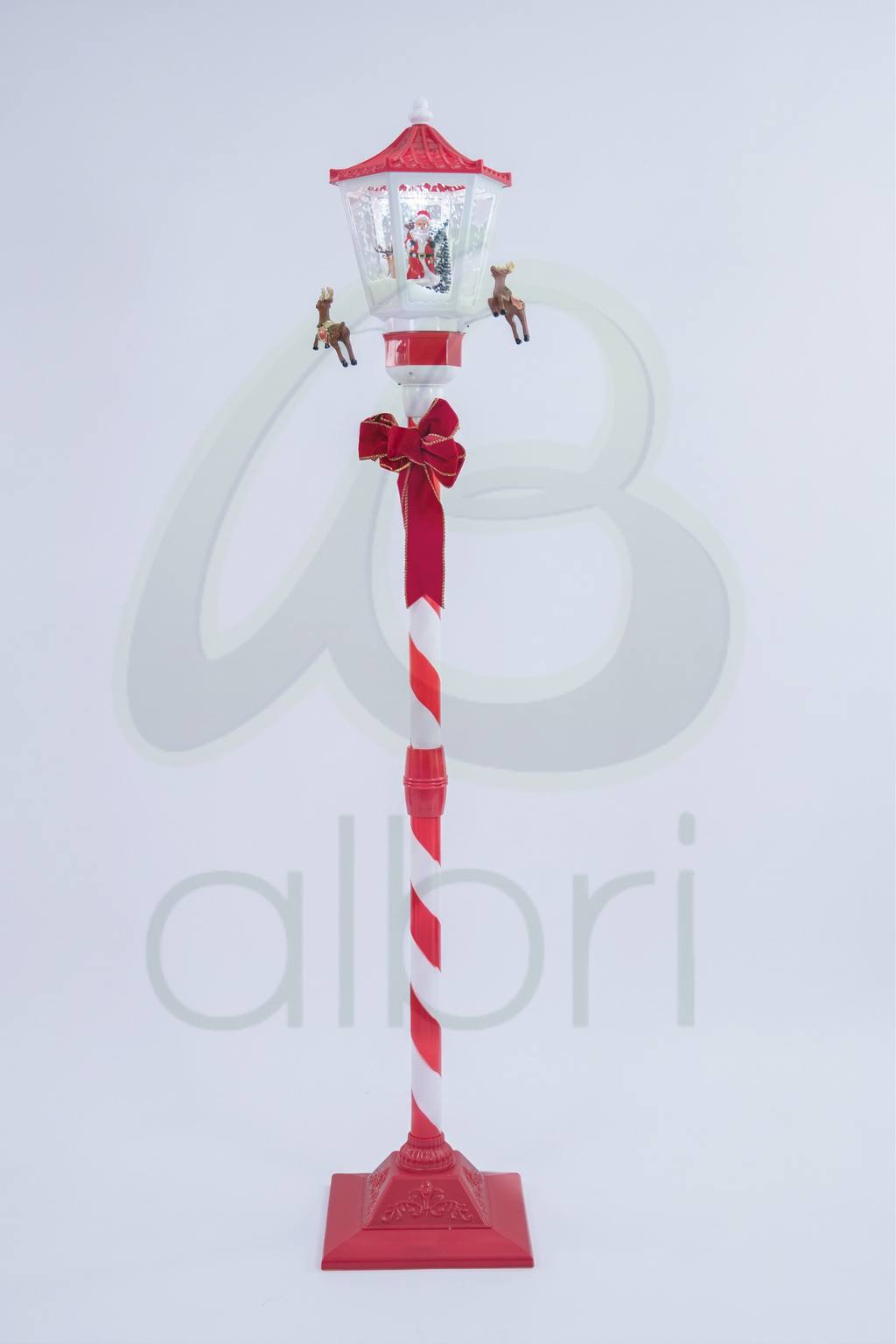 Faroles Navideños con Efecto de Nieve