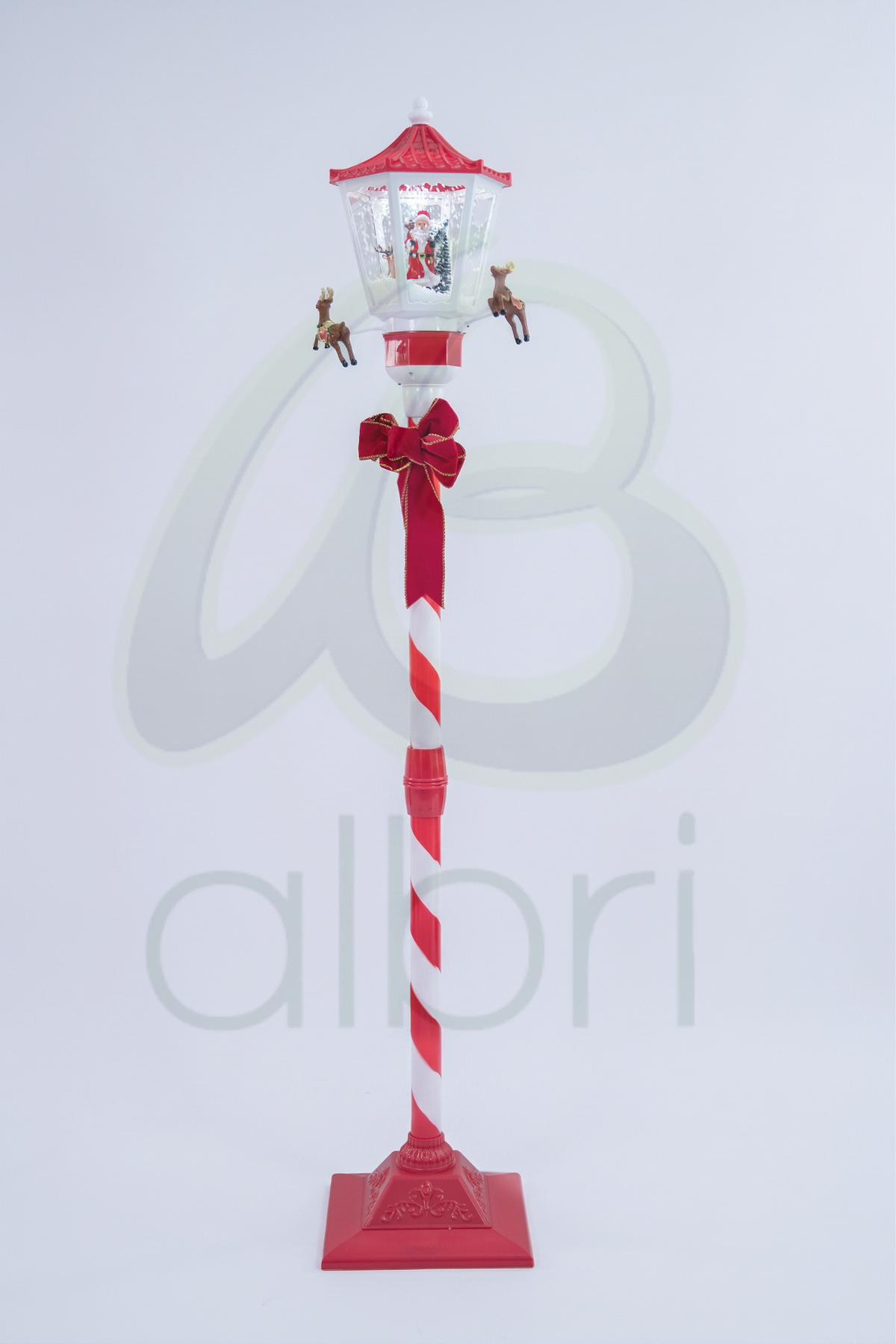 Faroles Navideños con Efecto de Nieve