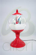 Bola de nieve decorativa con movimiento y música