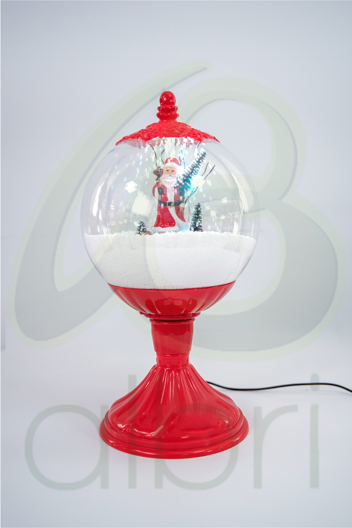 Bola de nieve decorativa con movimiento y música