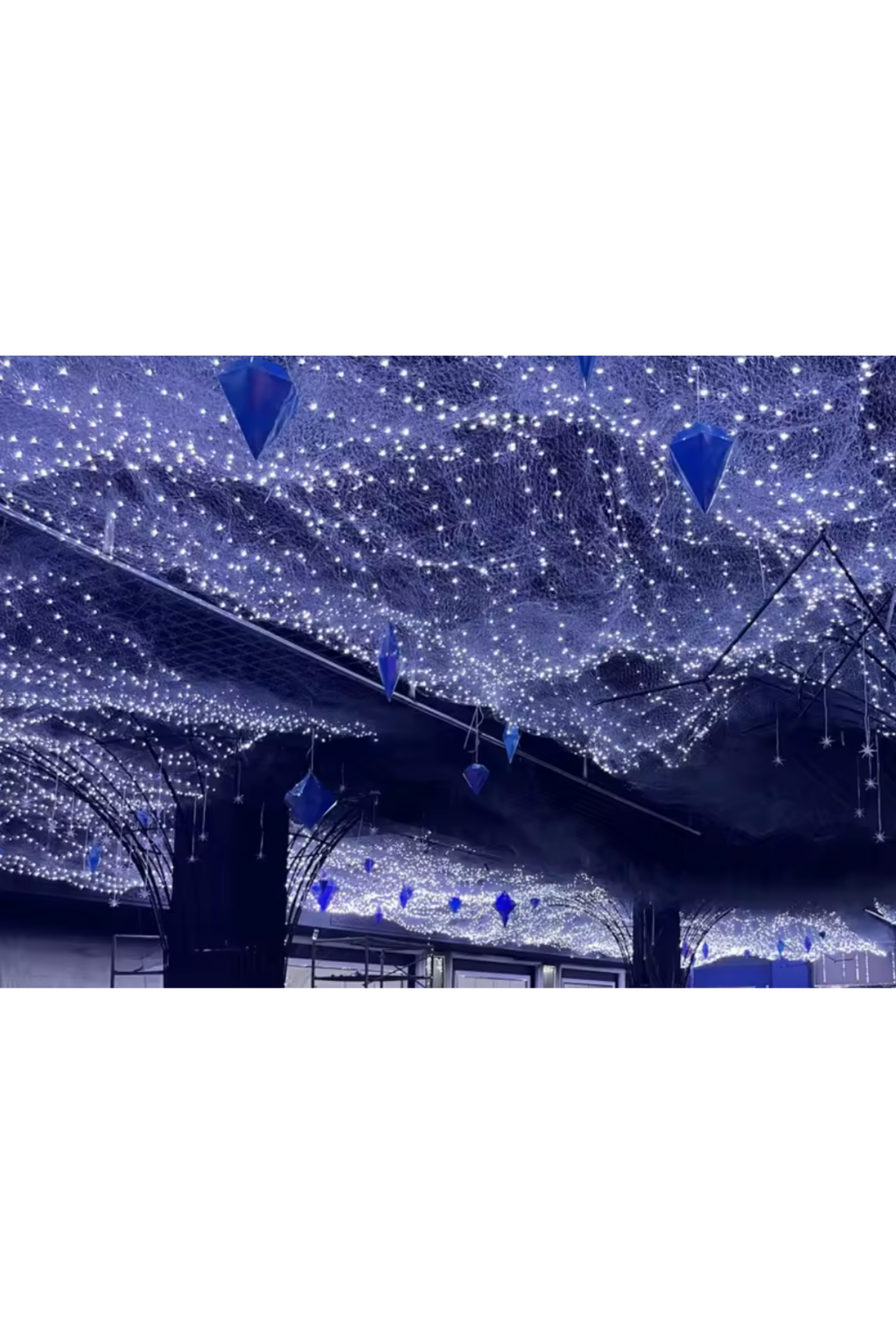 Malla Decorativa en Alambre con Luces LED de 10 m x 1 m
