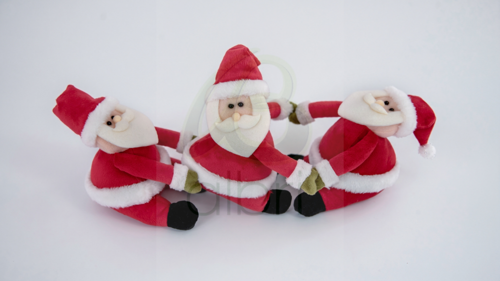 Trío de Muñecos Navideños, Papá Noel o Grinch