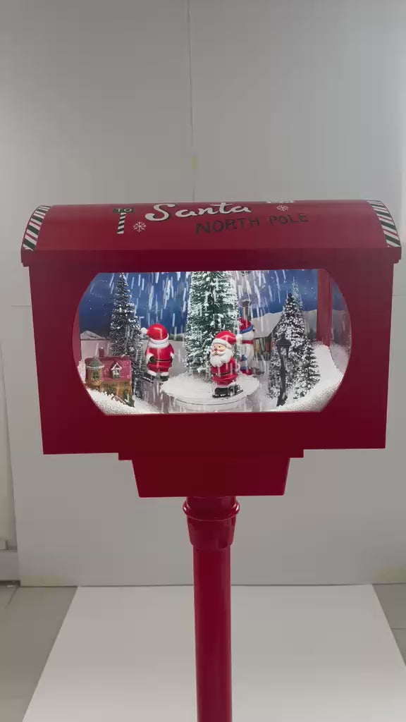 Buzón navideño de 1,20 metros con movimiento y música